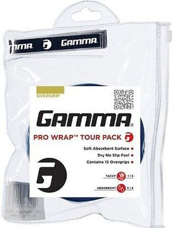 Теннисные намотки Gamma Pro Wrap 15P - небесный