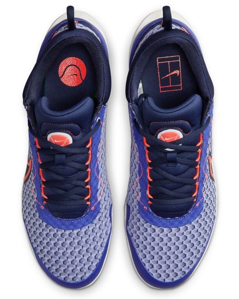 Мужские кроссовки теннисные Nike Zoom Court Pro - lapis/bright crimson/midnight navy