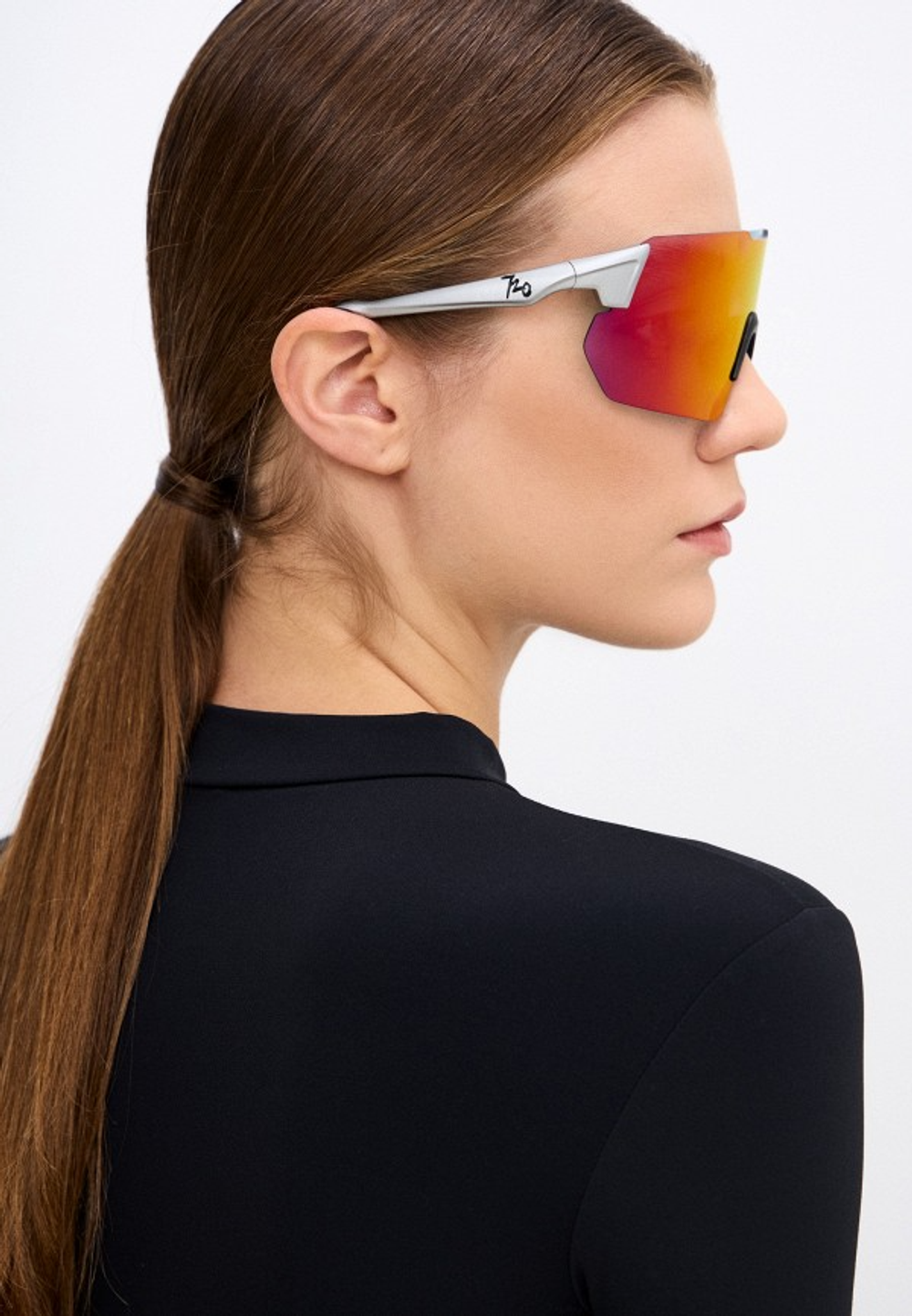Спортивные очки 720armour Kamikaze C9 / Matte Silver / Red Lens