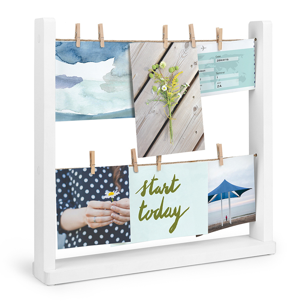 Панно для фотографий настольное hangit белое