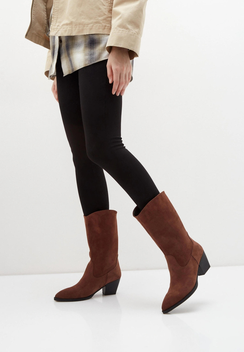 Полусапоги // Helen // Caramel // Suede