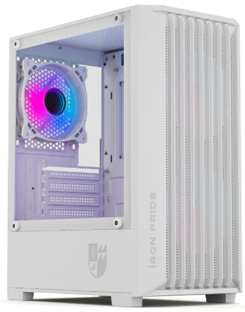 Корпус Prime Box Warrior Z5 White + 3 ARGB вентилятора + закаленное стекло