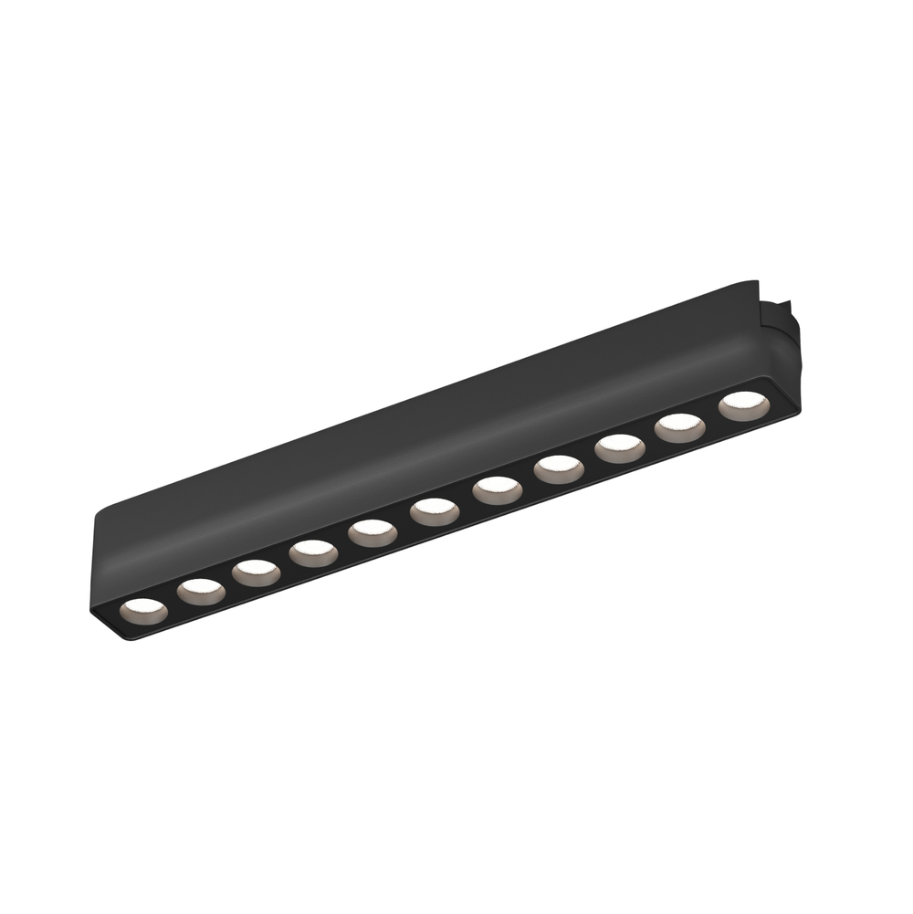 DK5335-BK Светильник для трека Air, серия Grill 4000 со светодиодом, L230*W26*H36мм, 48V DC, 12W, RA?90, 36°, 4000K, IP20, черный, алюминий