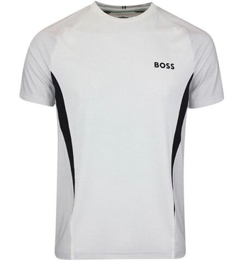 Мужская теннисная футболка BOSS MatchМяч TOC Slim-Fit - white