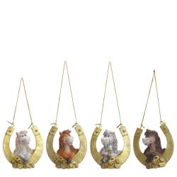 GAEM Фигурка декоративная подвесная "Лошадка", L6,5 W3,5 H6 см, 4в.