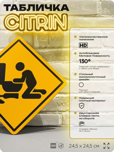 Табличка "После вечеринки" шуточная прикольная табличка на дверь и стену, для офиса и дома, декоративный знак, 24,5х24,5 см, пластиковая, Айдентика Технолоджи