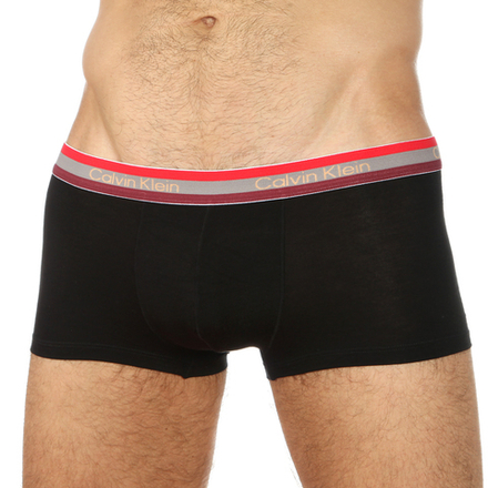 Мужские трусы хипсы темно-синие c трехцветной резинкой Calvin Klein Modal RGB Hip Boxer