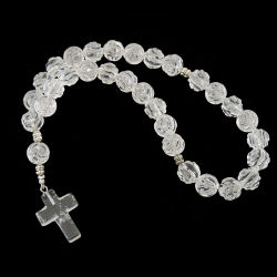 Четки "Резные с крестом" горный хрусталь асс.