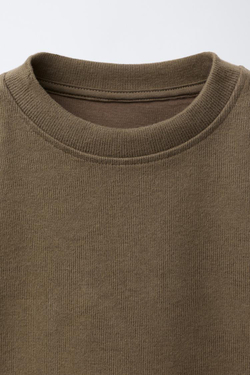 ZARA ОДНОТОННЫЙ КОМПЛЕКТ ИЗ ТОЛСТОВКИ И БРЮК-ДЖОГГЕРОВ, МЯГКИЙ КАШТАНОВЫЙ