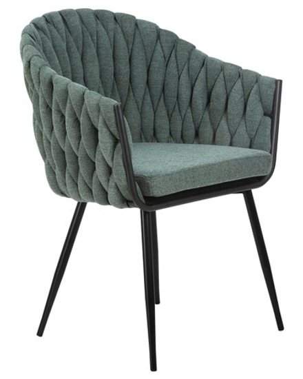 Стул обеденный DOBRIN MATILDA, зеленая ткань (LAR 275-23)