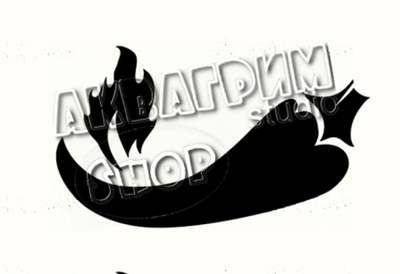 Трафарет для блеск тату "Острый перчик