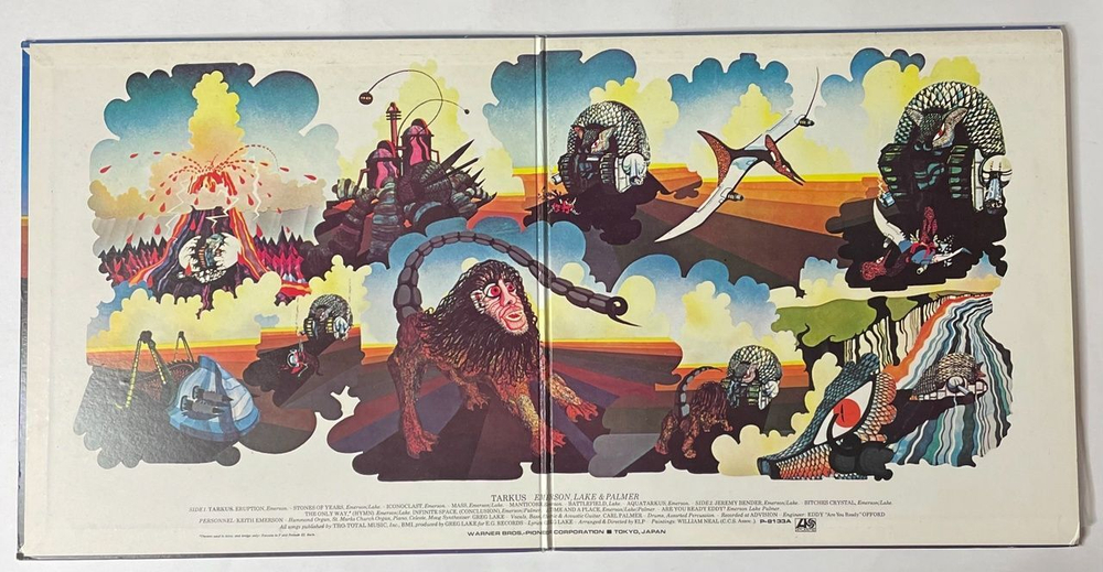 Винтажная виниловая пластинка LP Emerson, Lake and Palmer Tarkus (Japan 1971) (No Obi) Jeremy Bender