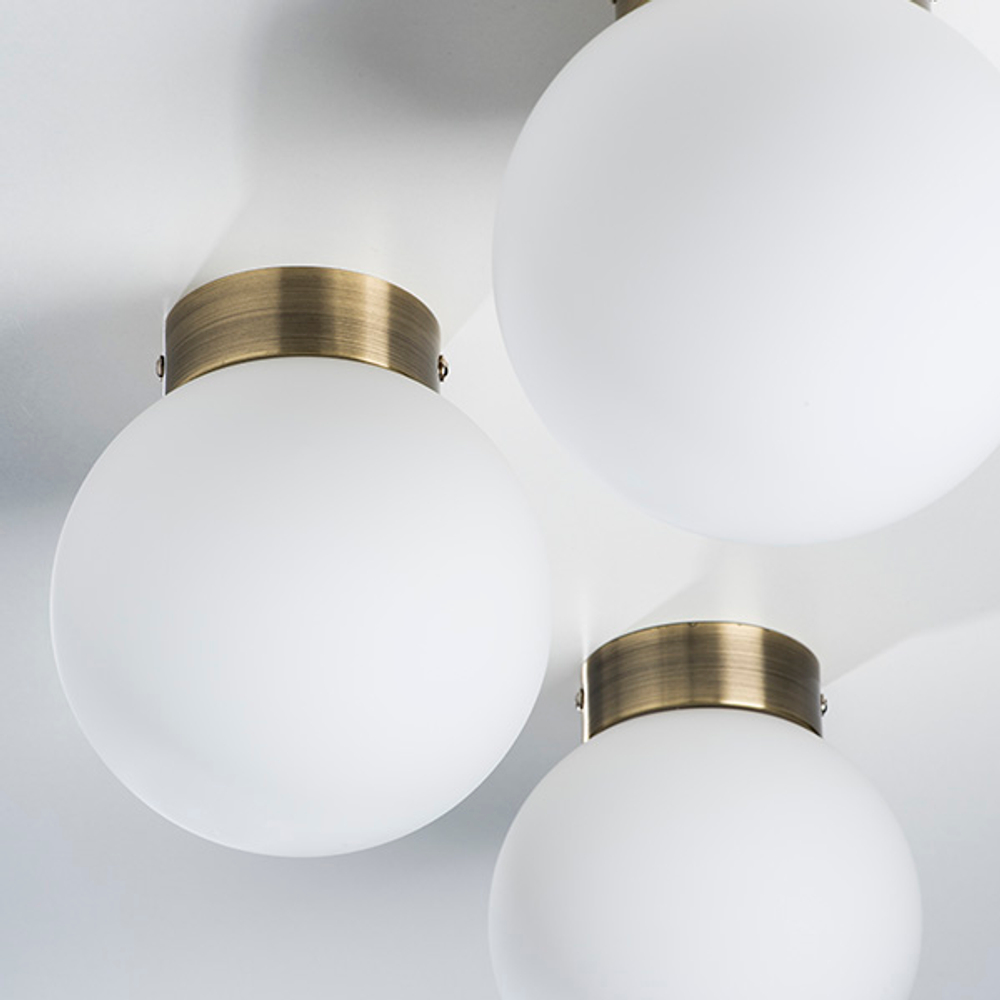 812011 Люстра GLOBO 1х40W E14 БРОНЗА/БЕЛЫЙ