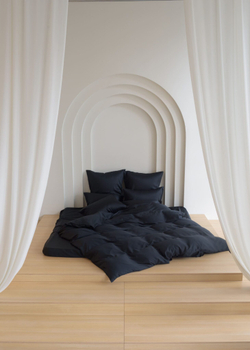 Постельное белье семейное German Grass Black Brilliant черное