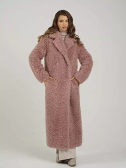 Шуба чебурашка искусственная тедди, розовая, SilverFox