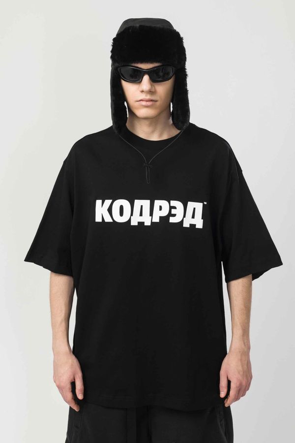 Футболка Over T Лого 30 ТМ черная - фото 1