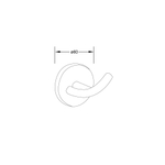 Крючок для полотенца Steinberg Серия 650, из латуни, хром 650 2400