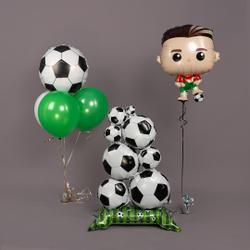 Шар (27''/69 см) Фигура, Футболист, 1 шт. в уп.
