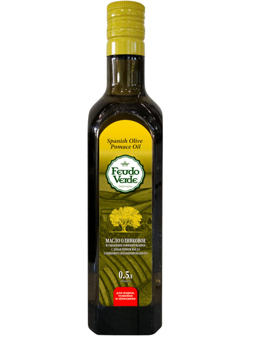 Масло оливковое Feudo Verde Pomace рафинированное (500 г)