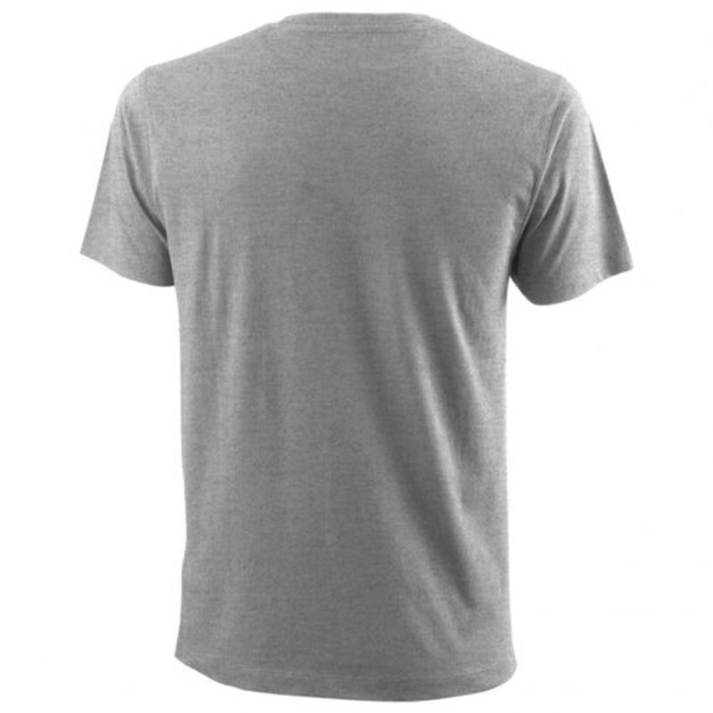 Футболка мужская теннисная Wilson M King Tech Tee - heather grey