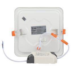 Светильник светодиодный встраиваемый Даунлайт ЭРА LED 2-9-6K Slim панель 9Вт 6500К квадрат