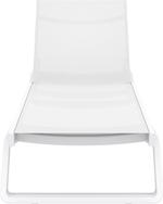 Шезлонг-лежак металлический Siesta Contract Tropic, белый