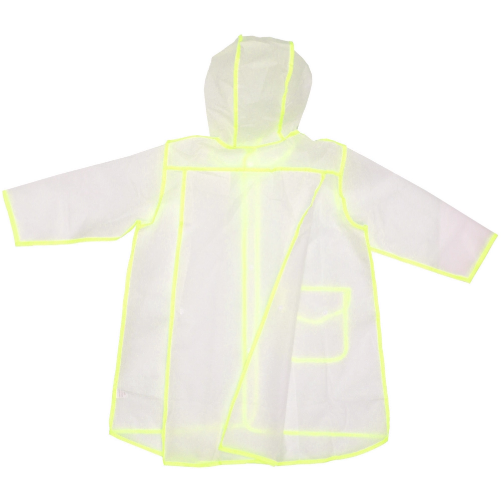 Дождевик-плащ детский «Neo» с капюшоном и завязками, на кнопках, цвет желтый, р. XL(61*55см.)