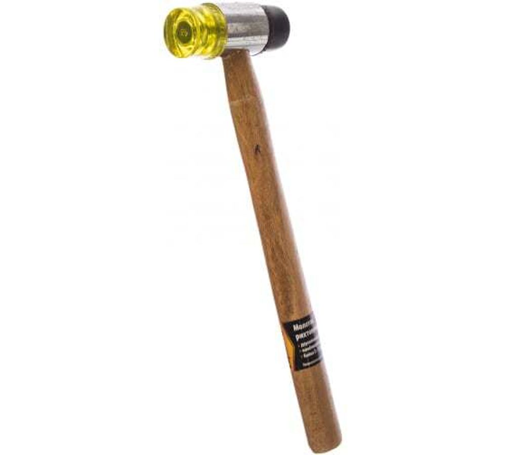 Молоток рихтовочной бойки, 35 мм, комбинированная головка, деревянная ручка//Sparta