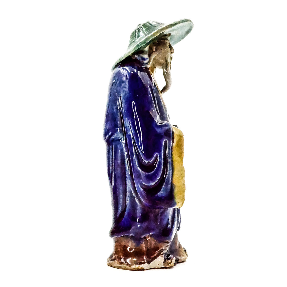 Китайский мудрец. Серия Chinese Mudmen Figurines / Грязевые люди. Китай, керамика Цзюнь, Шеквань. ок