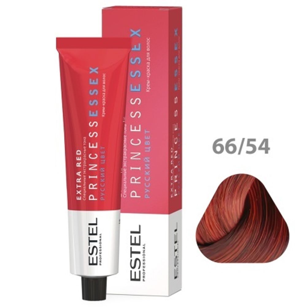 66/54 Крем-краска ESTEL PRINCESS ESSEX, Темно-русый красно-медный (EXTRA RED)