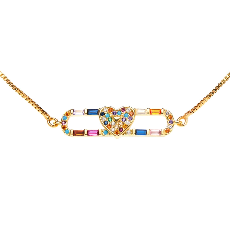 Браслет Сердце и Булавка – Мульти