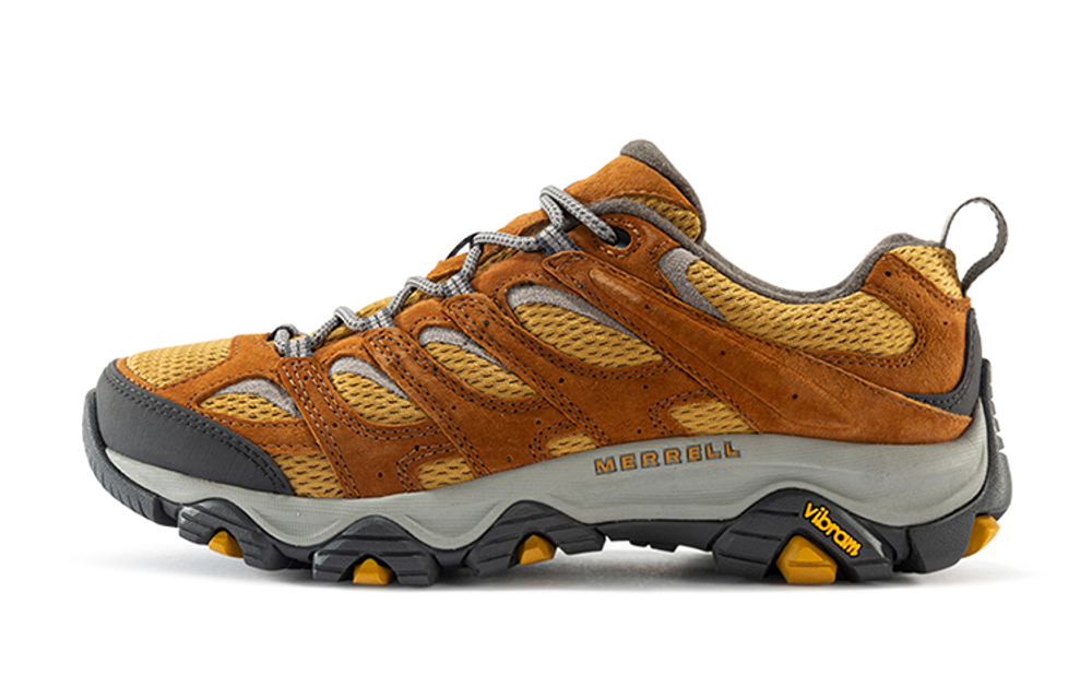 MERRELL Fashion Cushioning Slip Resistant Abrasion Resistant Low top Outdoor Shoes Men"s Brown Yellow