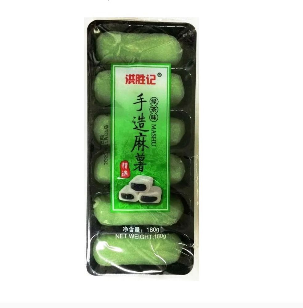 Рисовое пирожное Моти Mashu Зеленый чай 180 г 3 шт