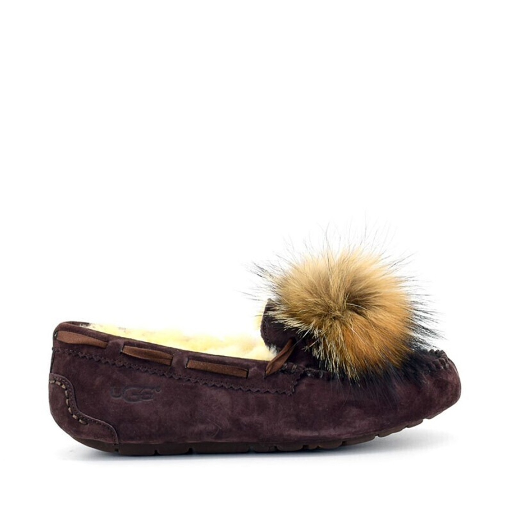 Мокасины Dakota Pom-Pom Chocolate