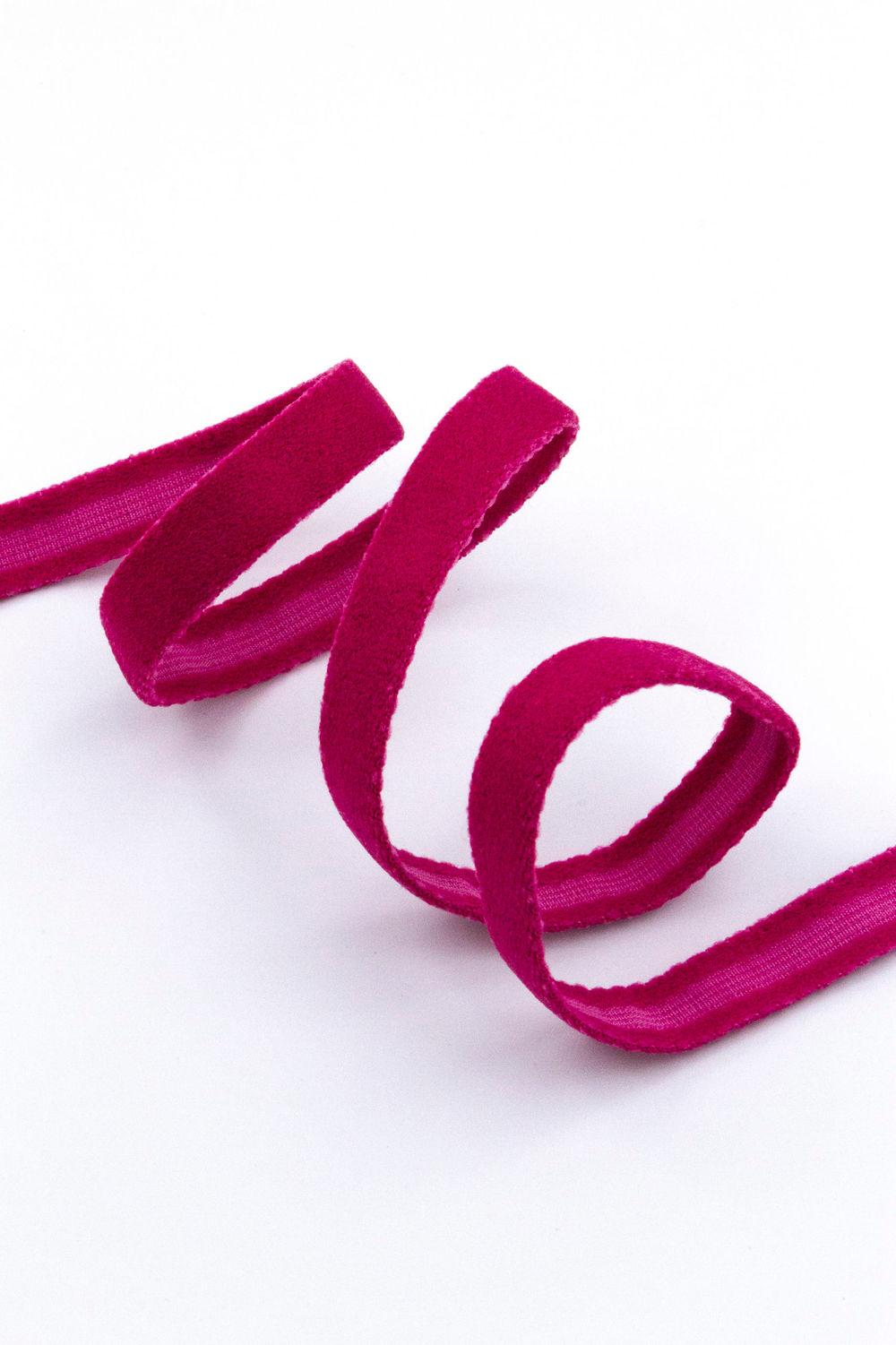 Туннельная лента бесшовная малиновая фуксия ширина 10 мм
