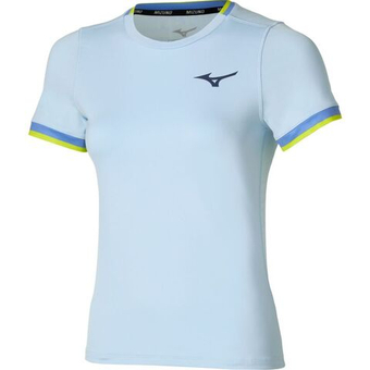 Женская теннисная футболка Mizuno Stargazer Short-Sleeve - ice water