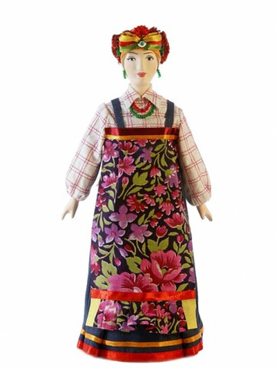Кукла коллекционная в русском праздничном костюме