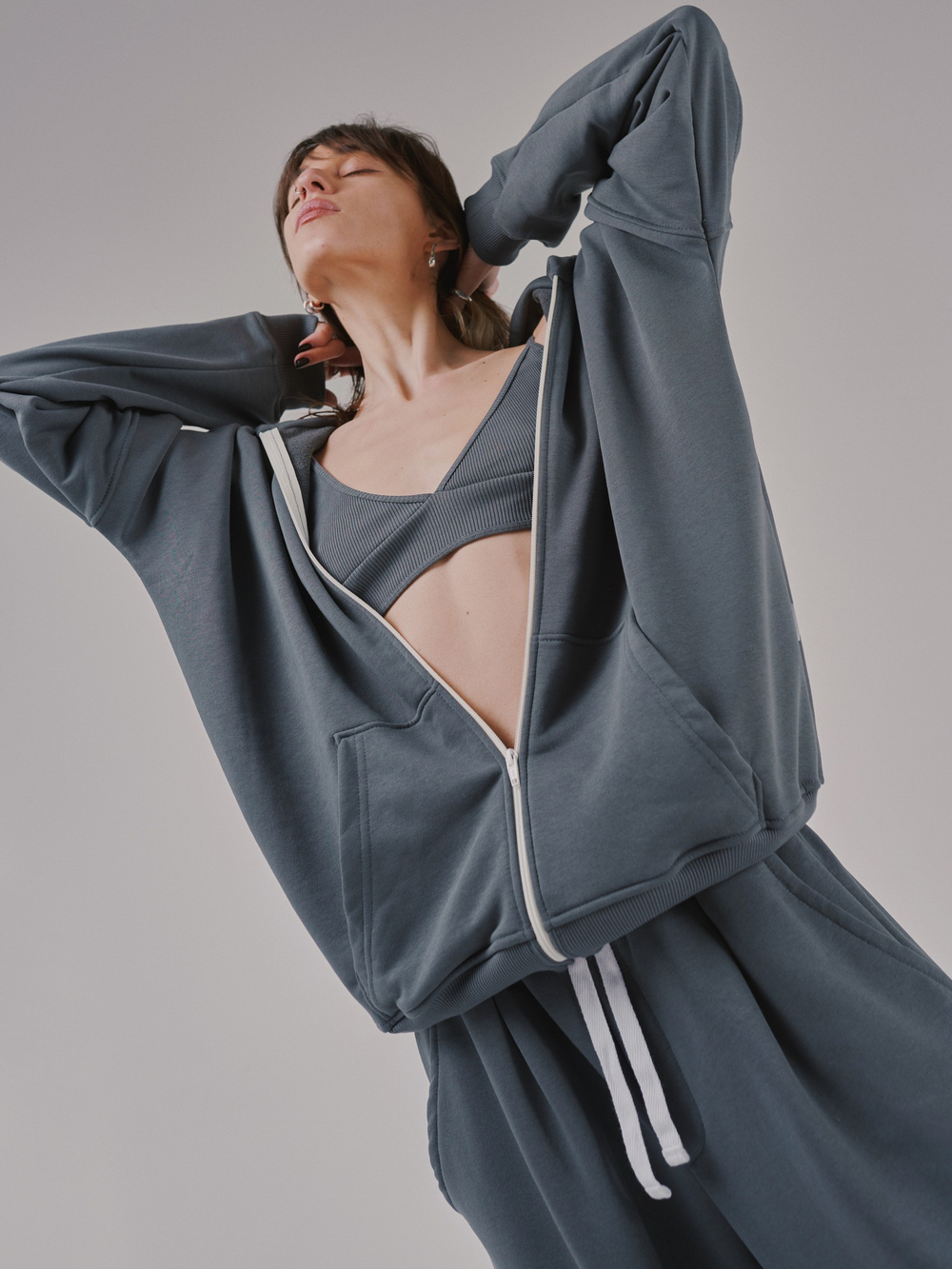 Zip-Up Hoodie LOGO Castlerock