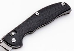 Нож Широгоров Табарган 100NS S35VN CF 3D карбонфотография - 4