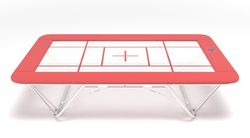 Гальванизированный Батут Гимнастический - гнутая рама (овальный профиль) - профессиональная сетка