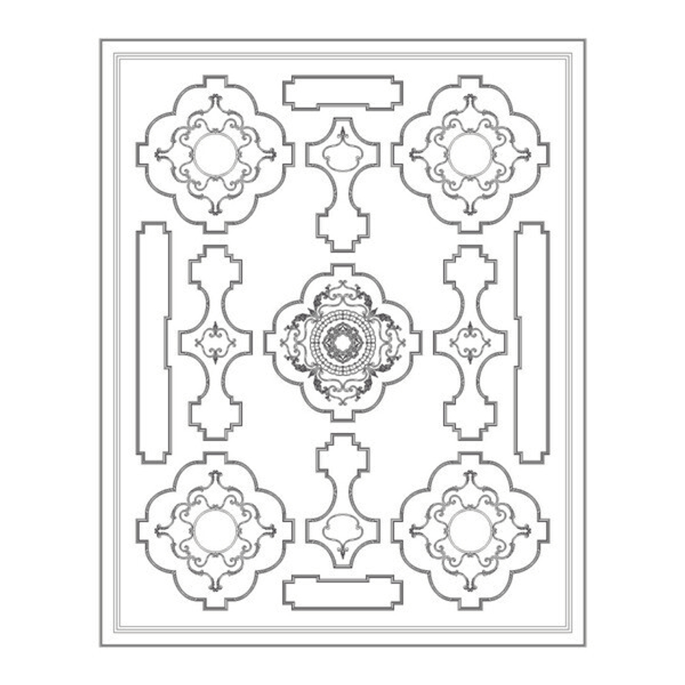 Потолок RODECOR Камелия Ф3 88013CN (5000*4000)