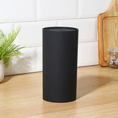 Черная подставка для ножей с наполнителем «Нео» (22х11 см) (Цвет: не задано)