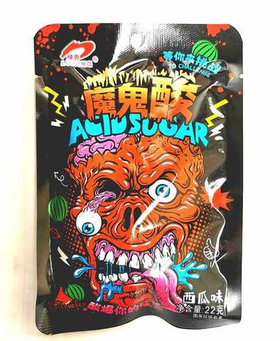 Конфеты Luxing ACID Sugar Череп Арбуз 22г 20шт
