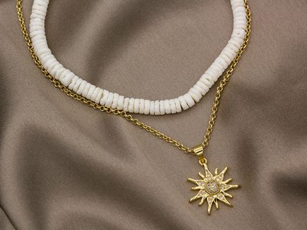 Нить бусин из ракушек 5,5мм