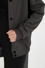 Джемпер для девочки Бомбер-1 Виотекс ТЁМНО-СЕРЫЙ