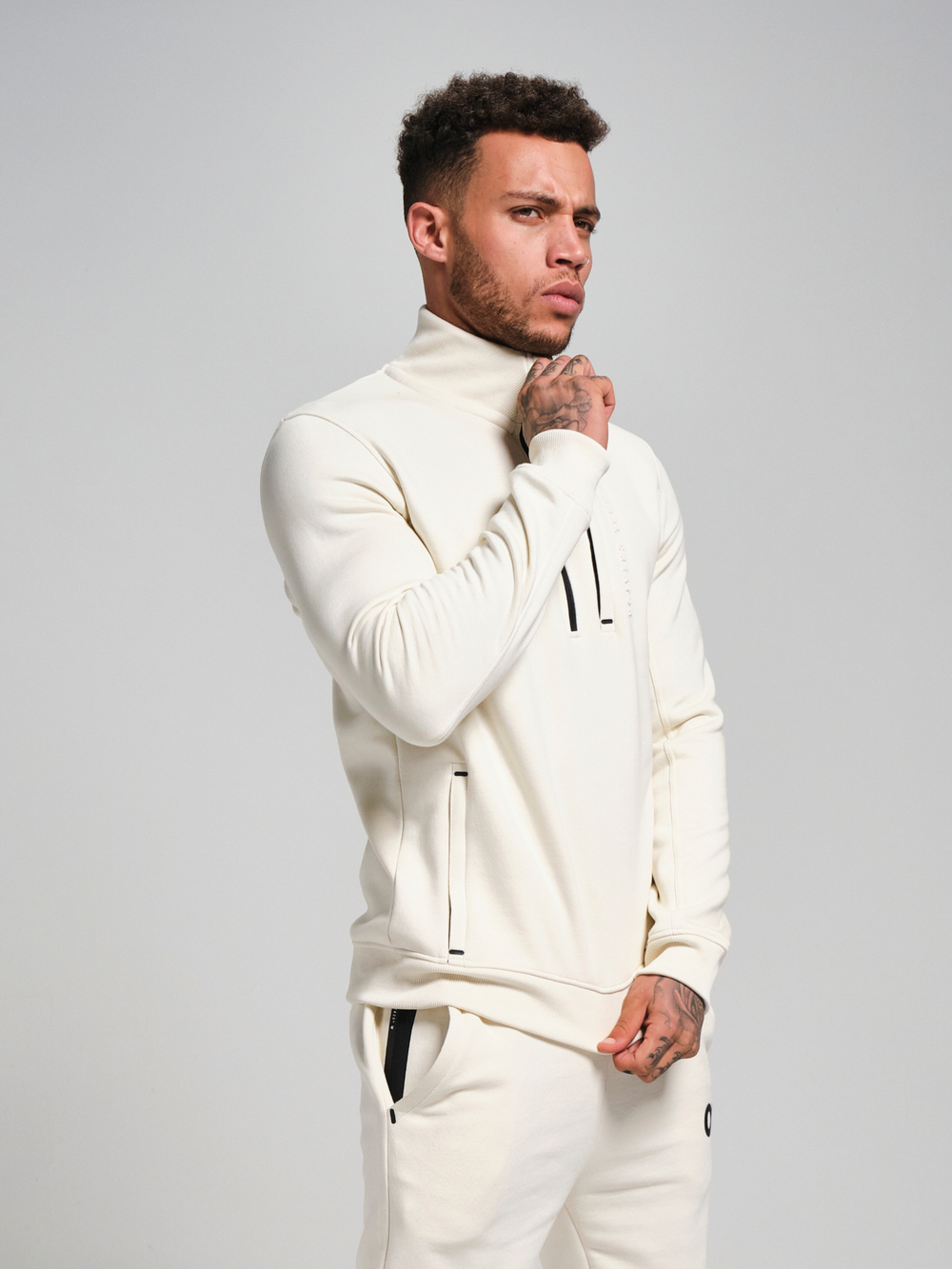 Свитшот с короткой молнией ORIGINAL CREATOR HALF ZIP, Молочный