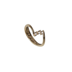 "Эя" кольцо в золотом покрытии из коллекции "Э" от Jenavi