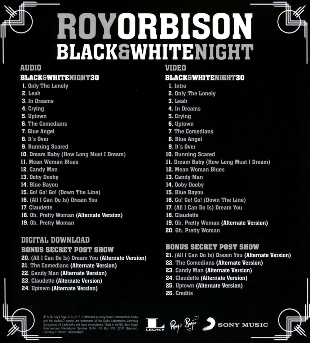 Roy Orbison / Black & White Night 30 (CD+DVD)