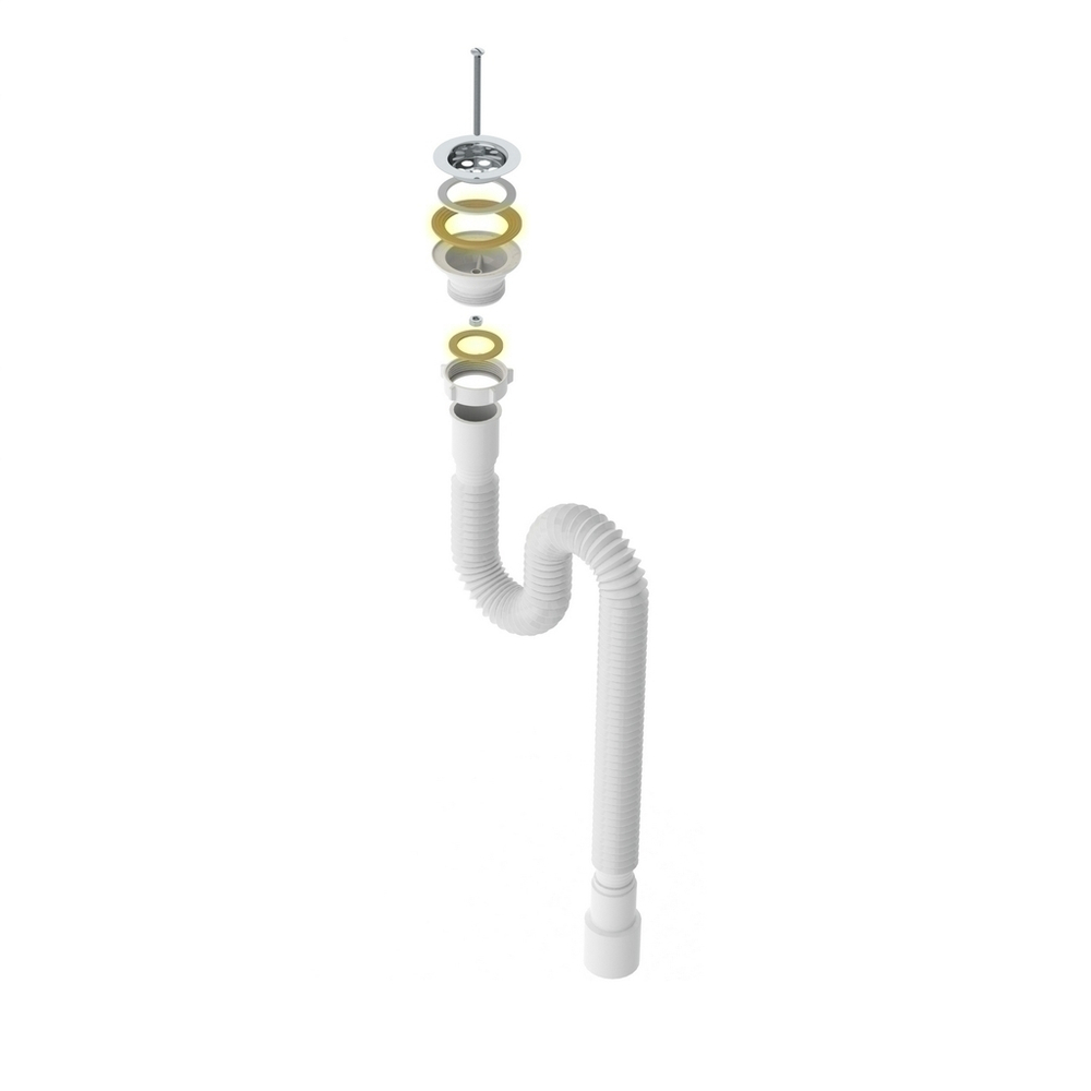 Гофросифон 1 1/2"*40/50 F103-АК САНДЕСАНТ (800мм)