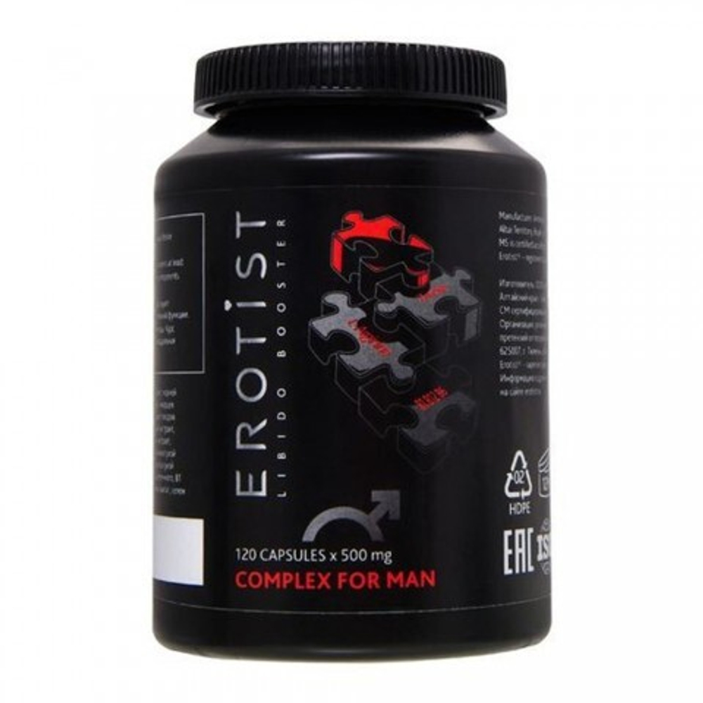 Капсулы Erotist COMPLEX FOR MAN для улучшения эректильной функции (120 капсул)